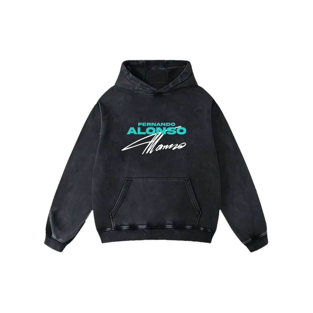 Alonso Oversized Acid Wash Hoodie