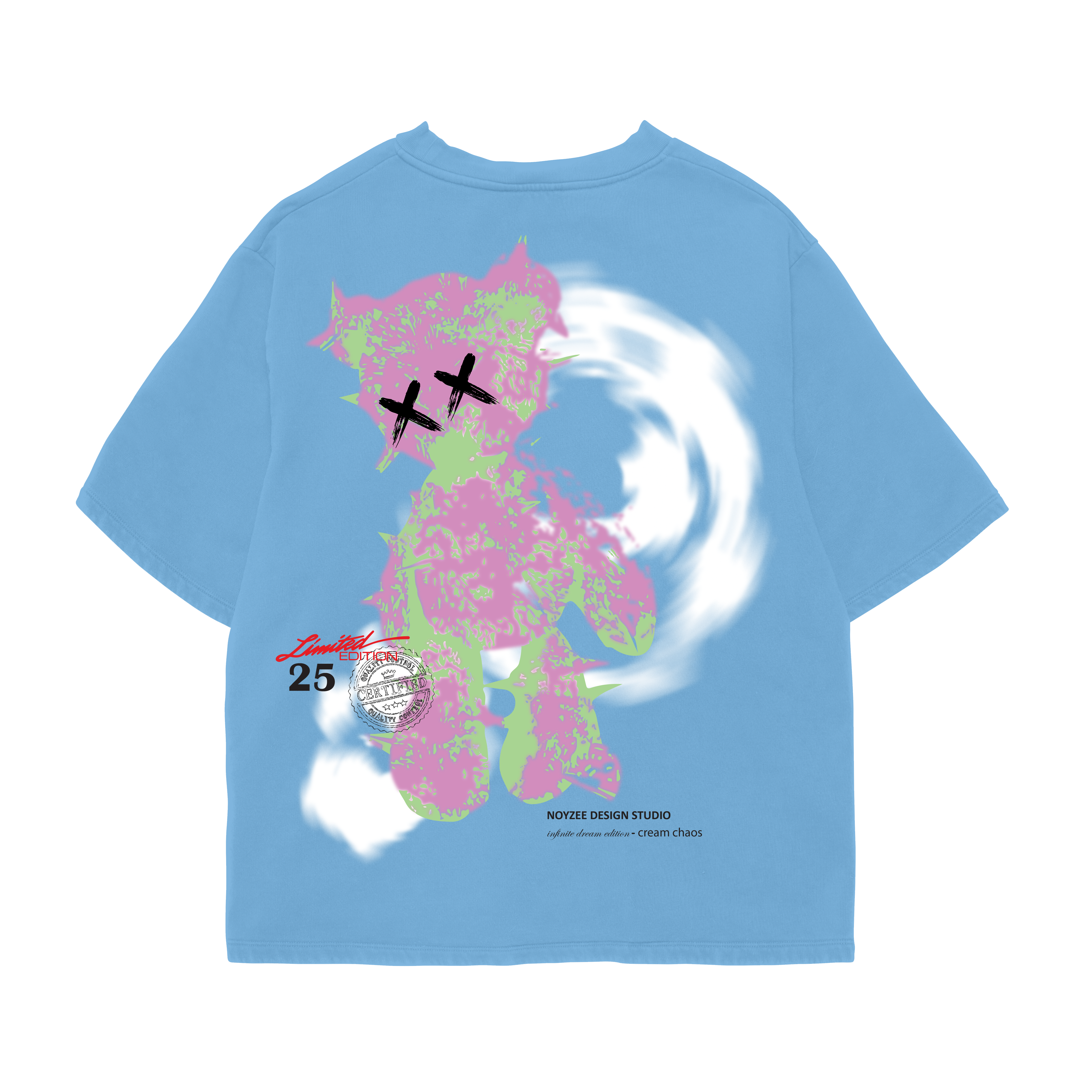 Neon Whirl Oversized Tee