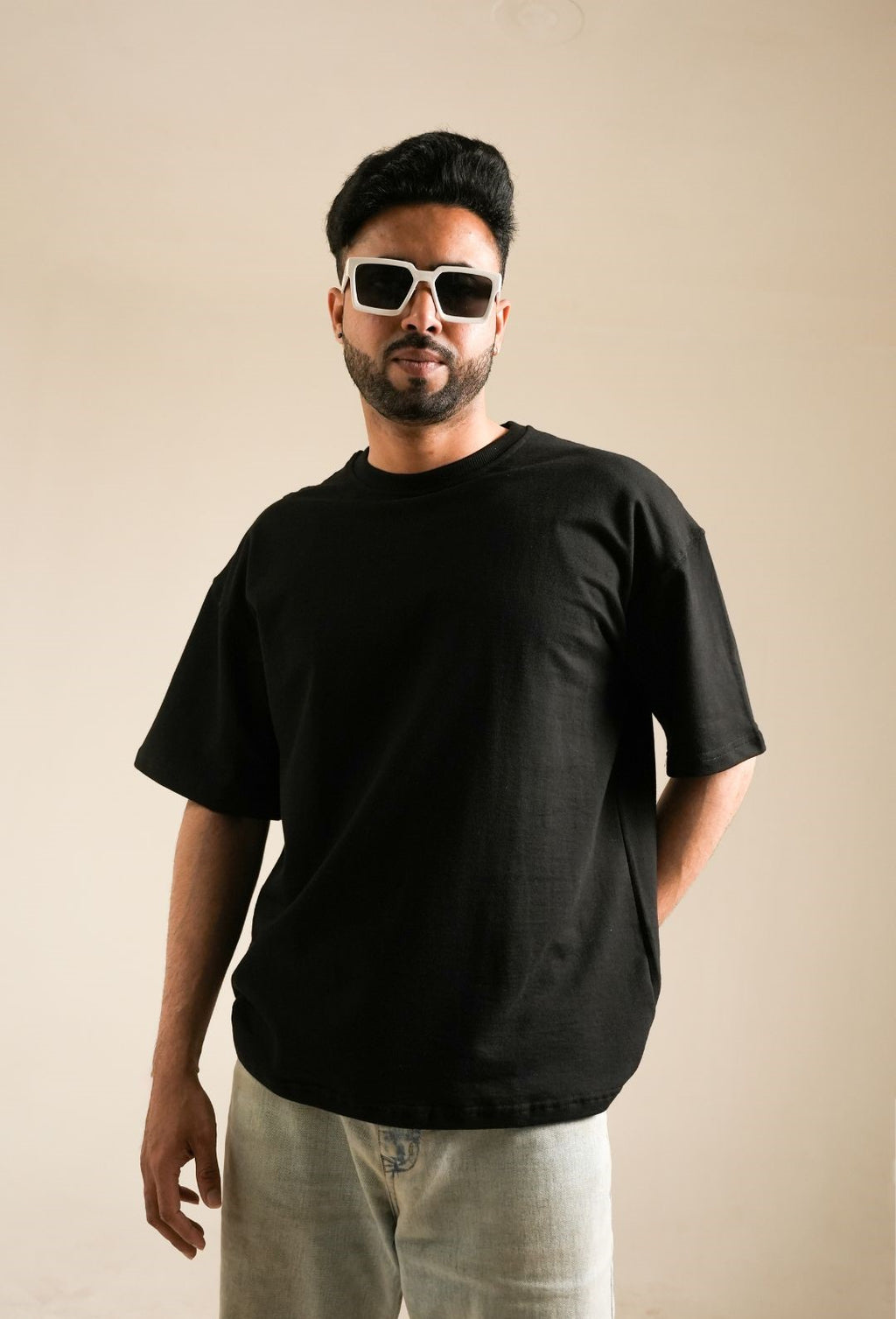 The "Azure Audio" Boxy Tee Black