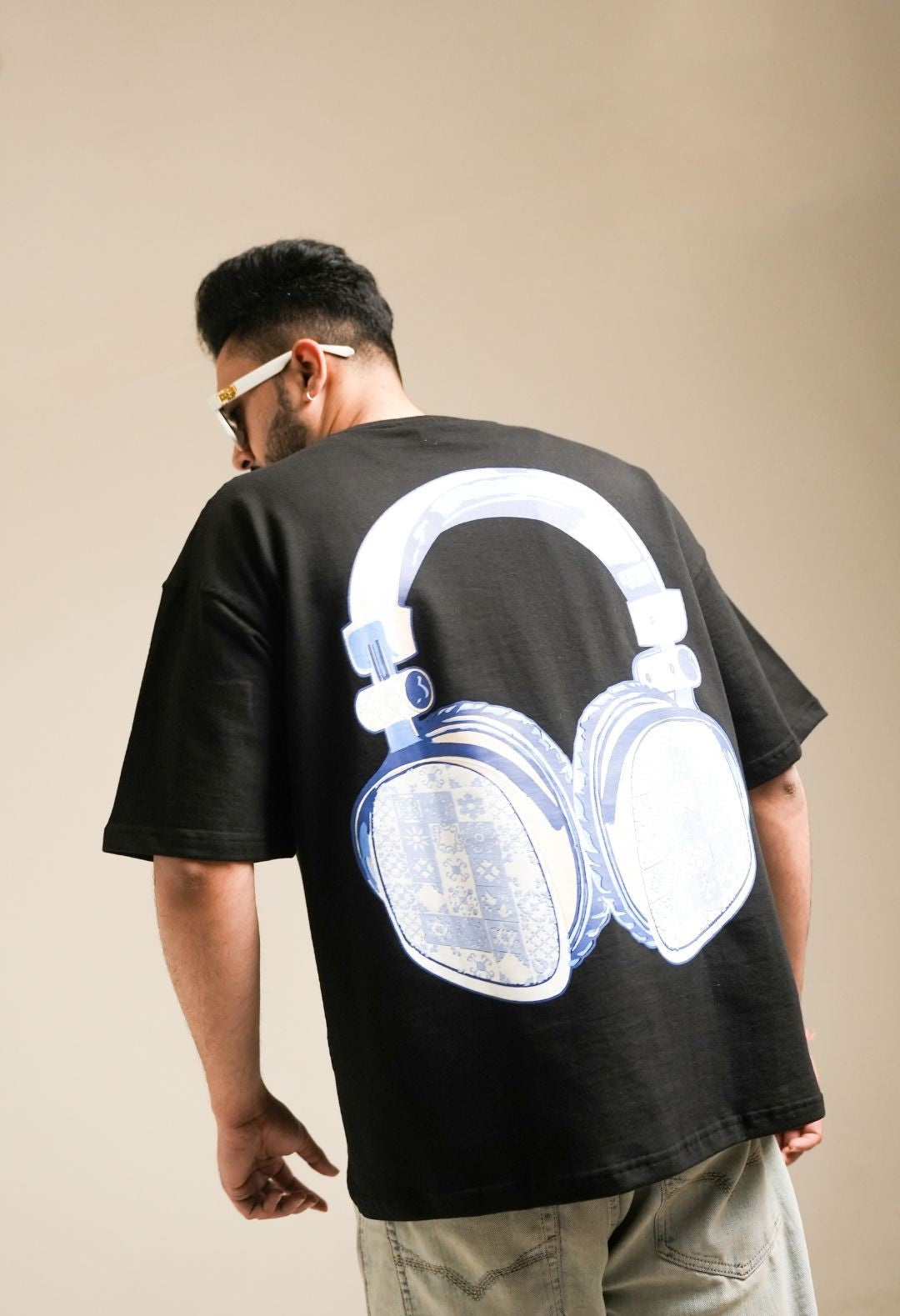 The "Azure Audio" Boxy Tee Black