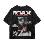 Post Malone Acid Wash Oversized Tee