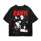 Playboi Carti Acid Wash Oversized Tee