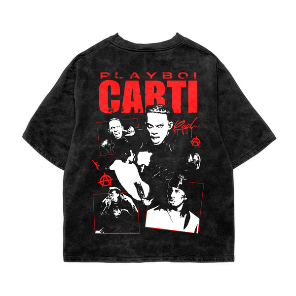 Vamp Acid Wash Oversized Tee