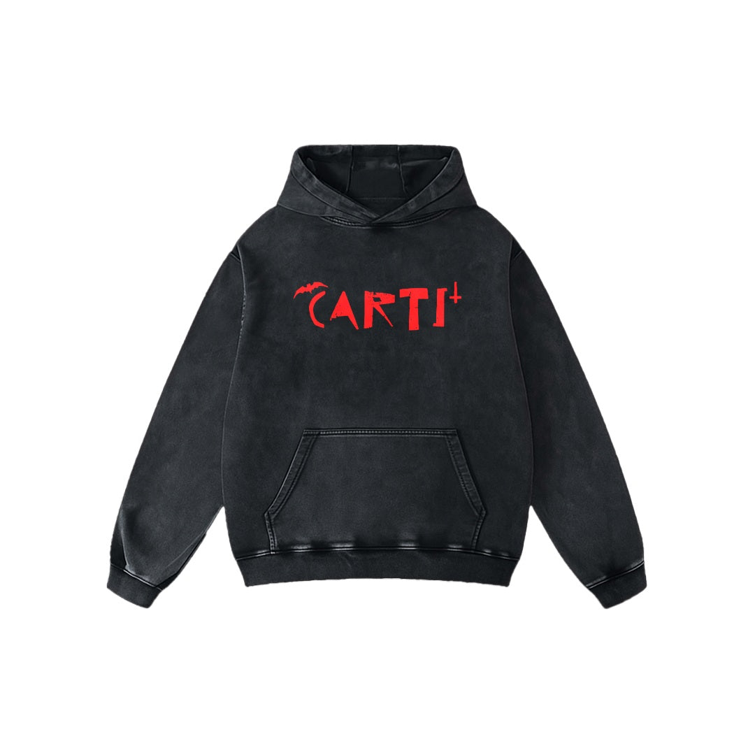 Playboi Carti Acid Wash Oversized Hoodie – Noyzee