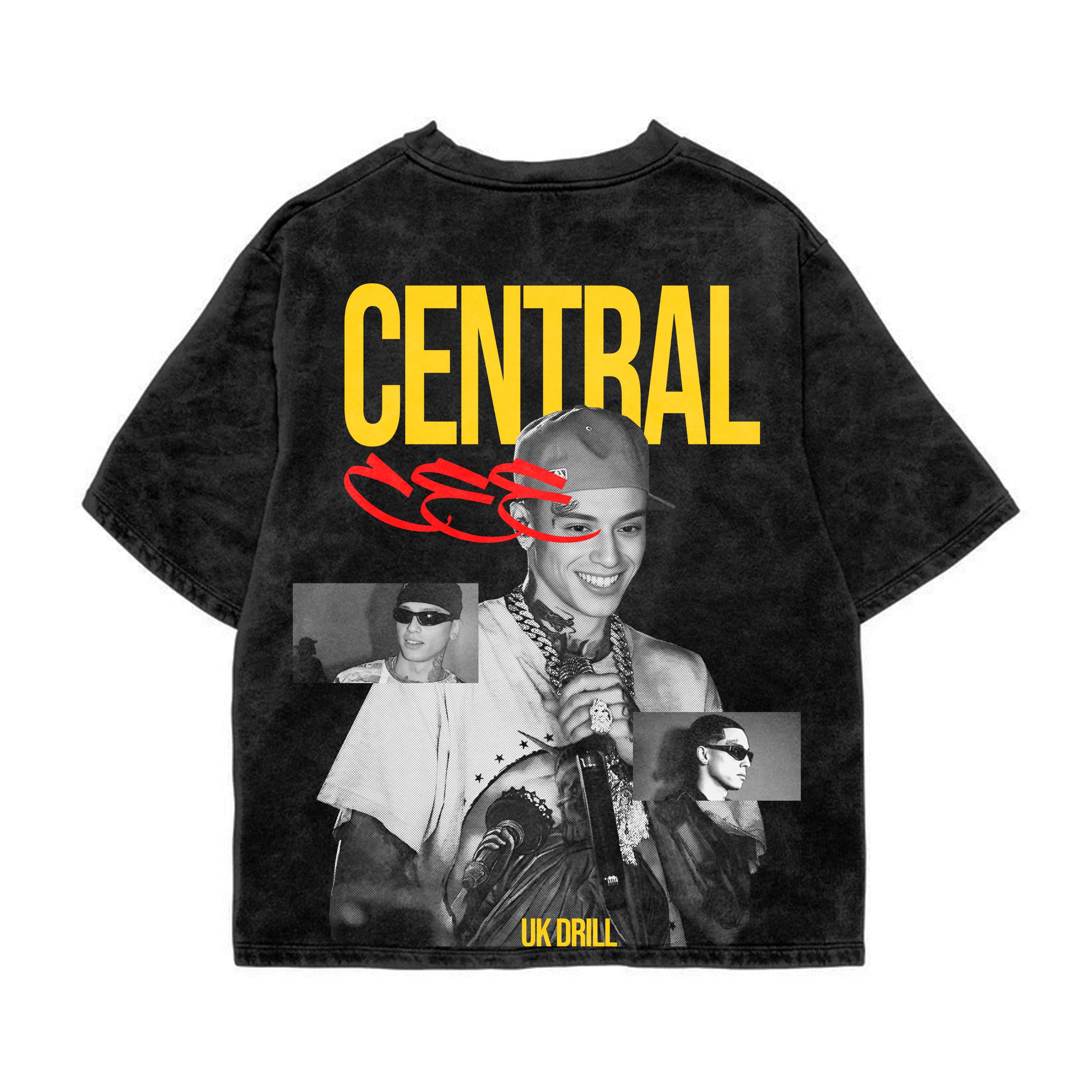 Central Cee Acid Wash Oversized Tee – Noyzee