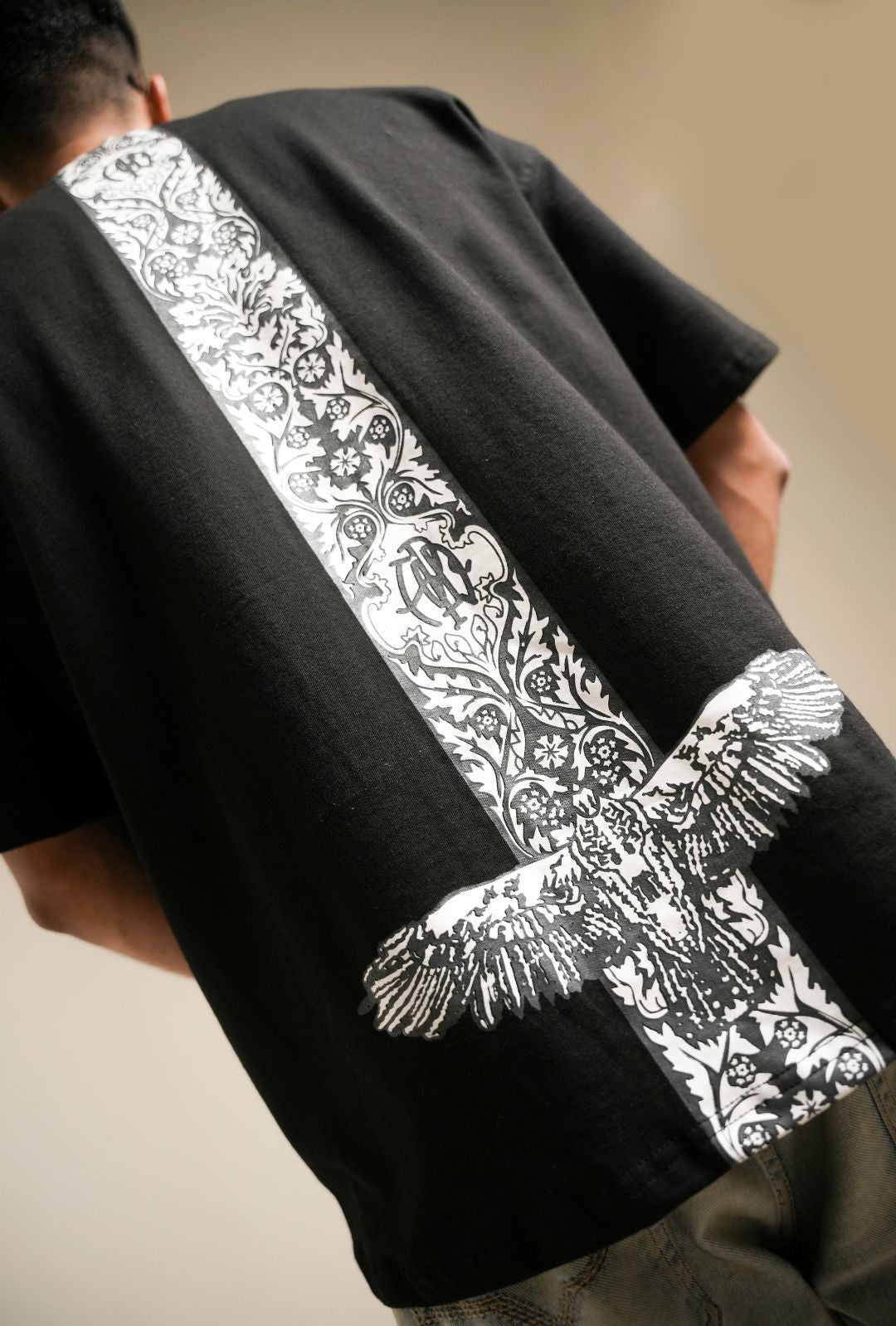 The "Ascension" Oversized Tee Black