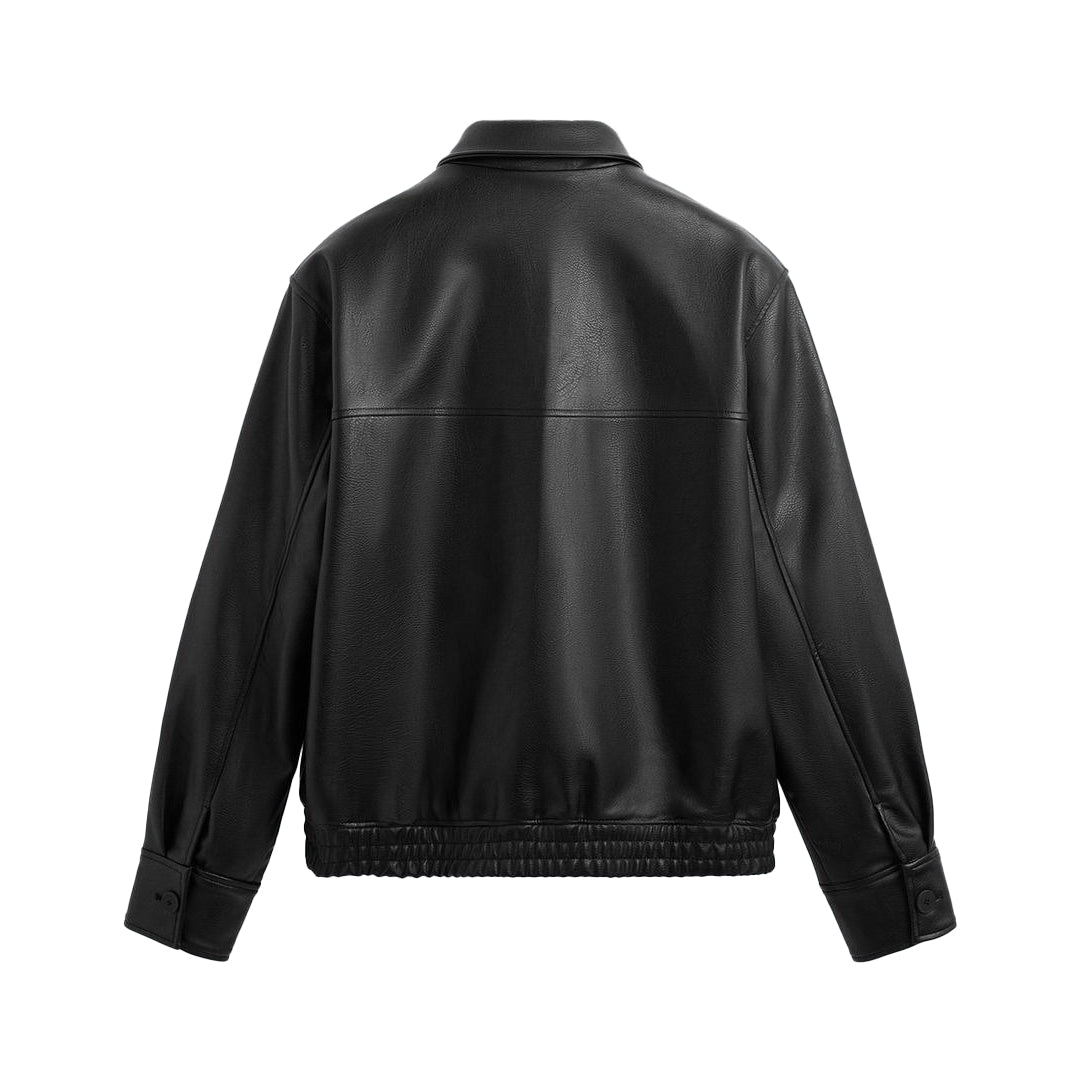 EBONY LEATHER JACKET – Noyzee