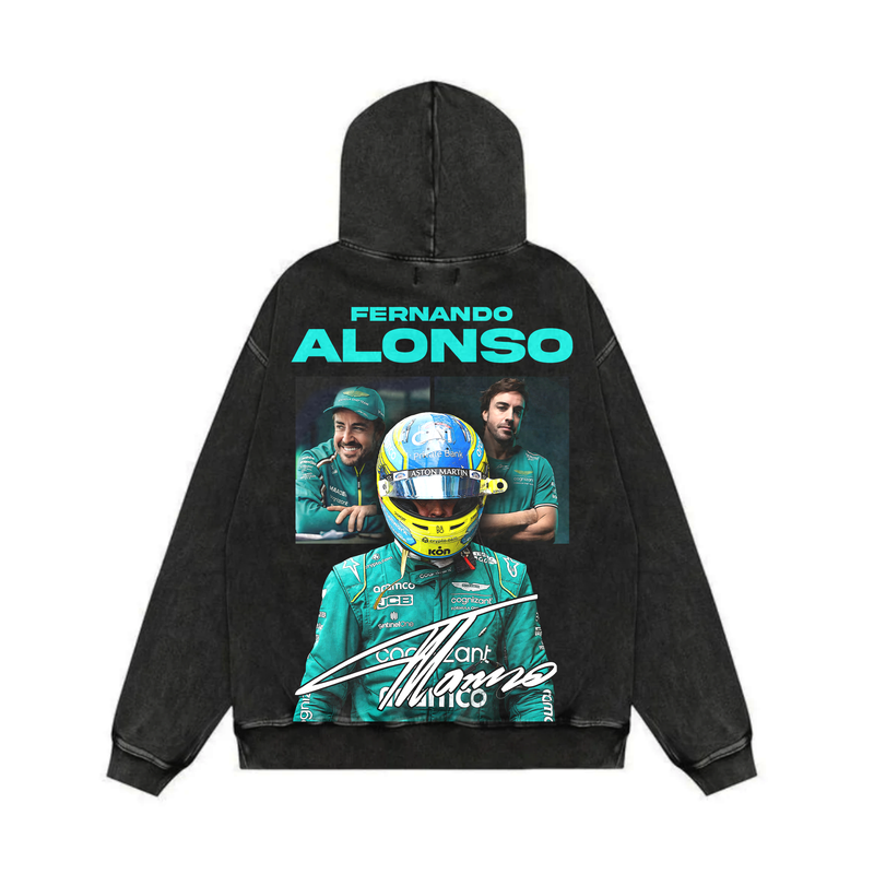 Alonso Oversized Acid Wash Hoodie