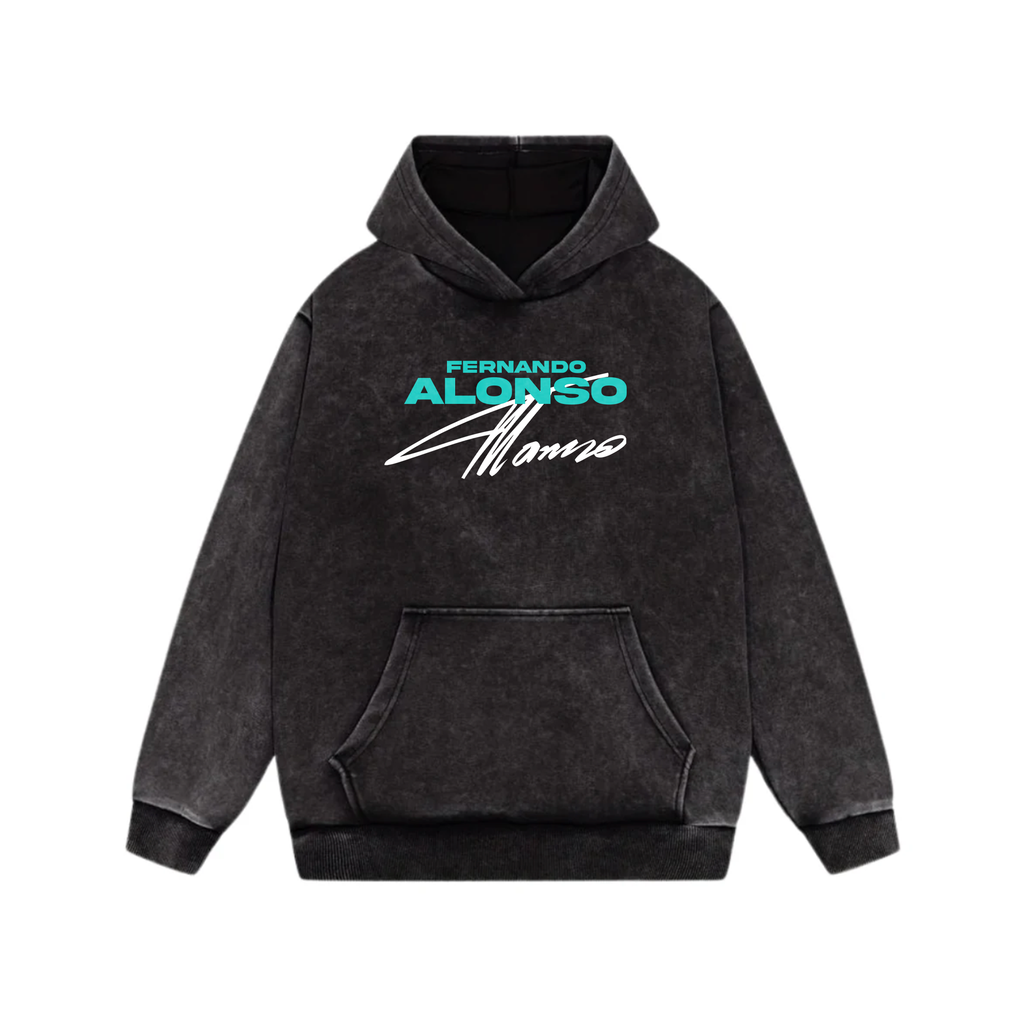 Alonso Oversized Acid Wash Hoodie