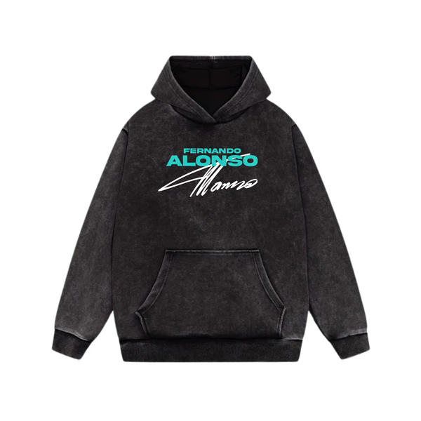 Alonso Oversized Acid Wash Hoodie