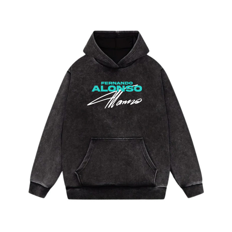 Alonso Oversized Acid Wash Hoodie