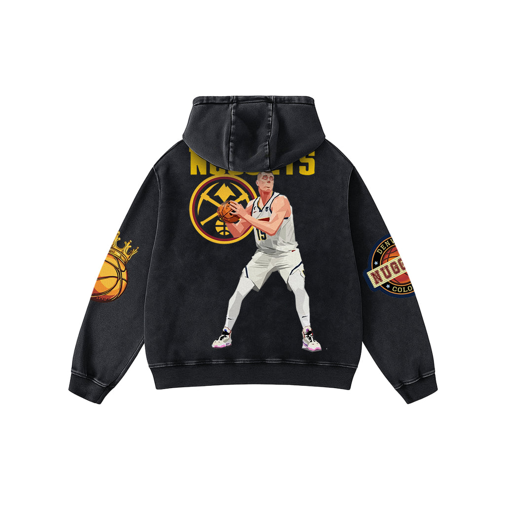 JOKIĆ Reign Acid Wash Oversized Hoodie