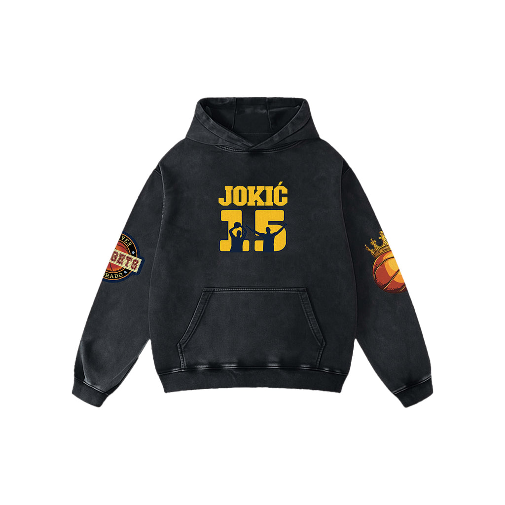 JOKIĆ Reign Acid Wash Oversized Hoodie