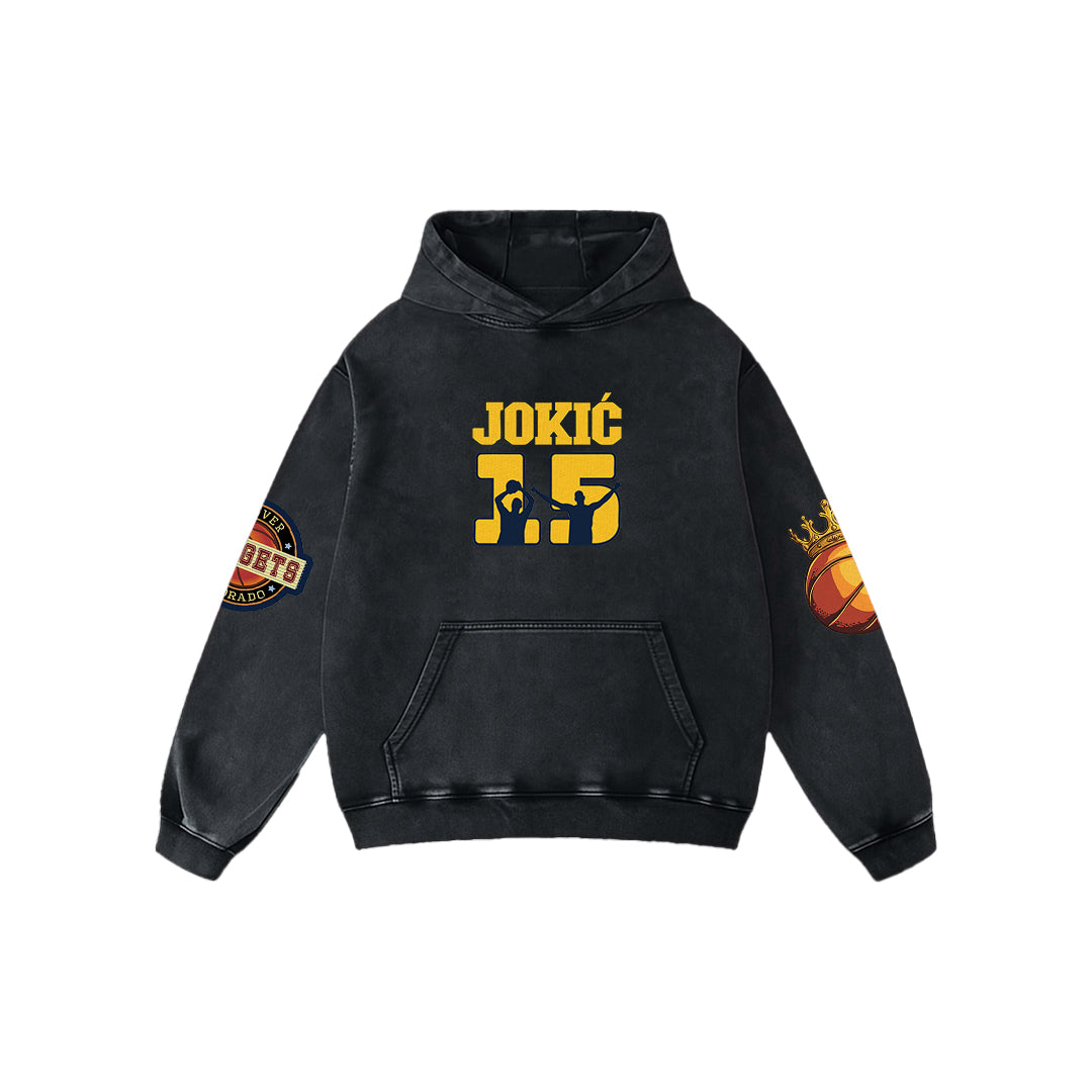 JOKIĆ Reign Acid Wash Oversized Hoodie