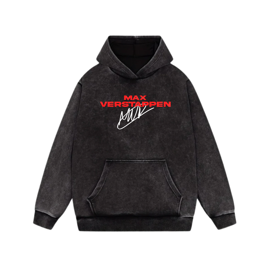 Verstappen Oversized Acid Wash Hoodie