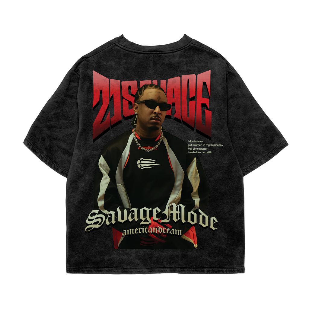 21 Savage "Savage Mode" Vintage Bootleg Rap Tee