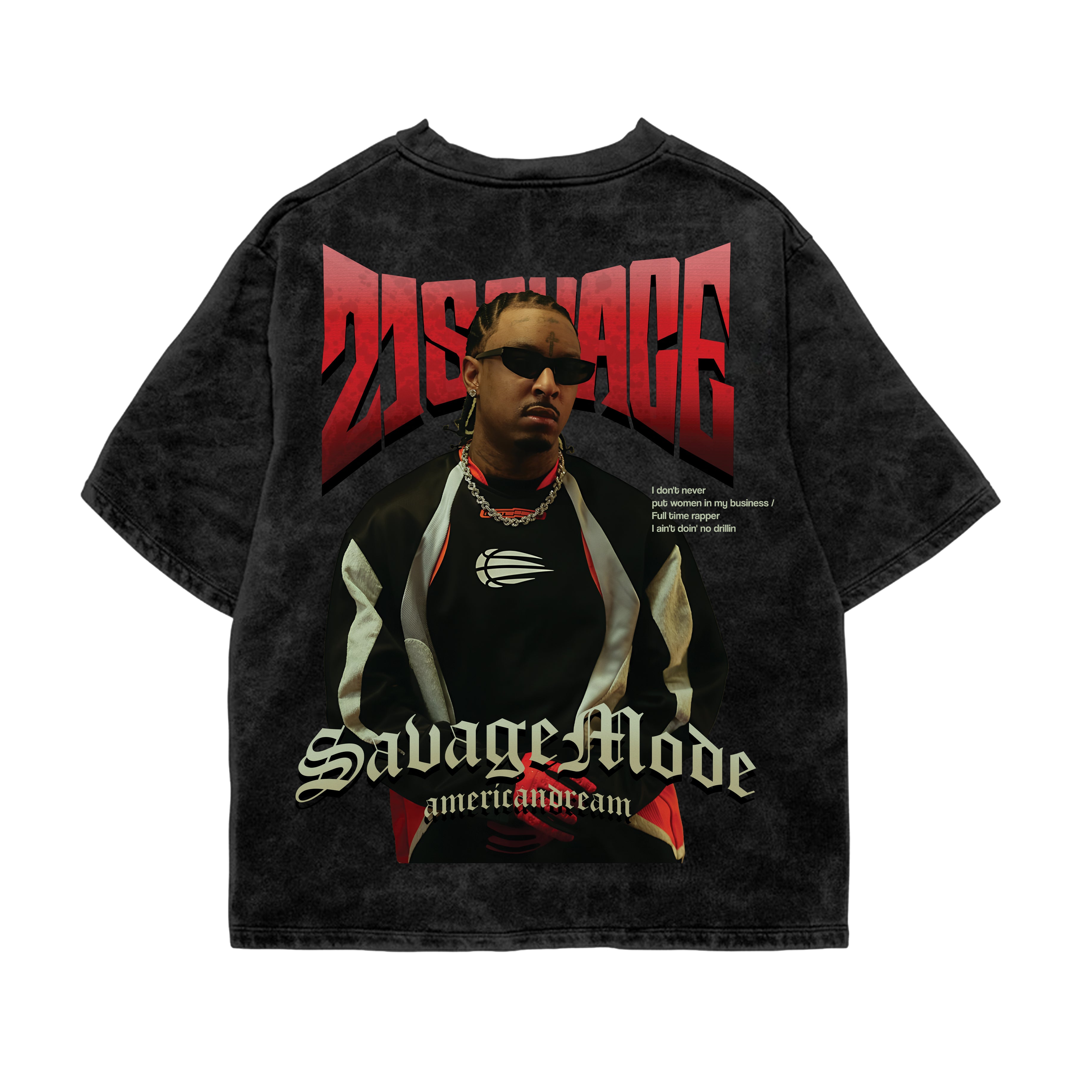 21 Savage "Savage Mode" Vintage Bootleg Rap Tee