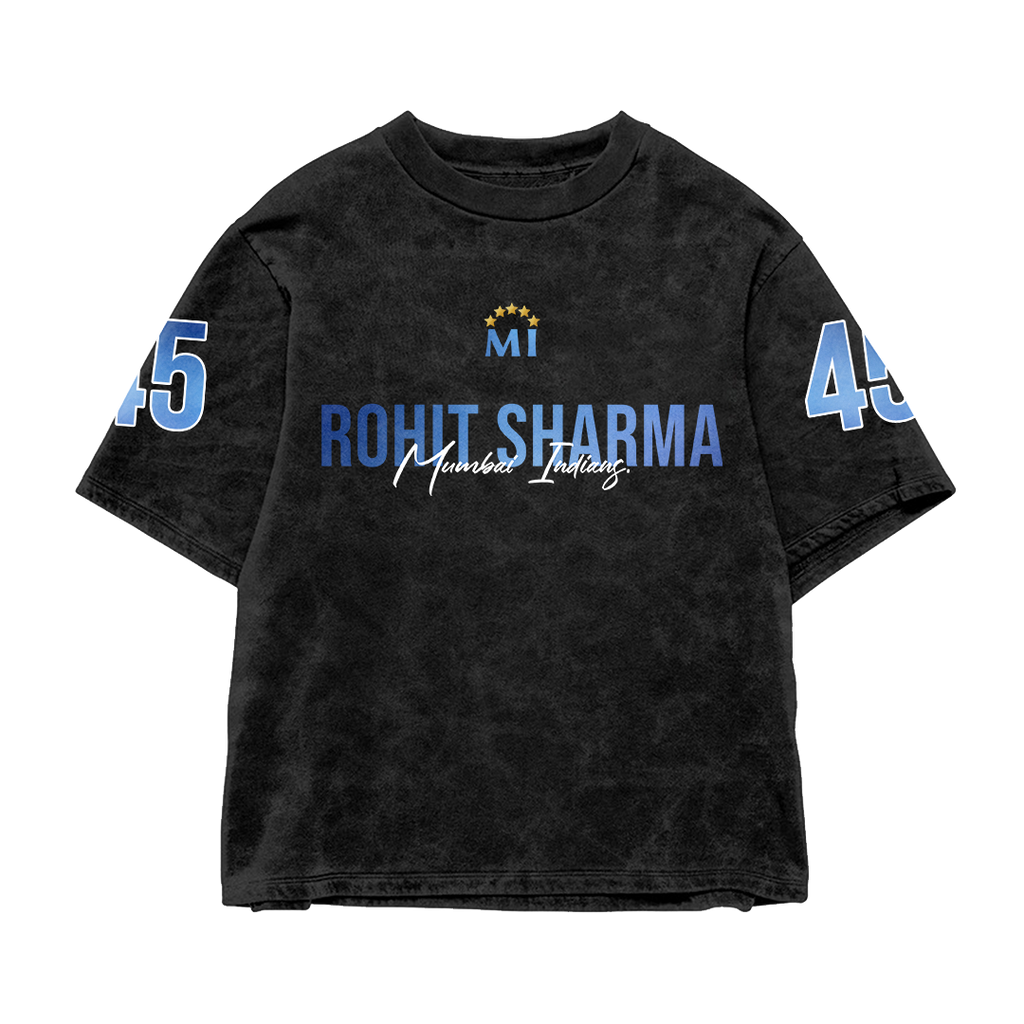Mumbai Hitman 45 Acid Wash Oversized Tee