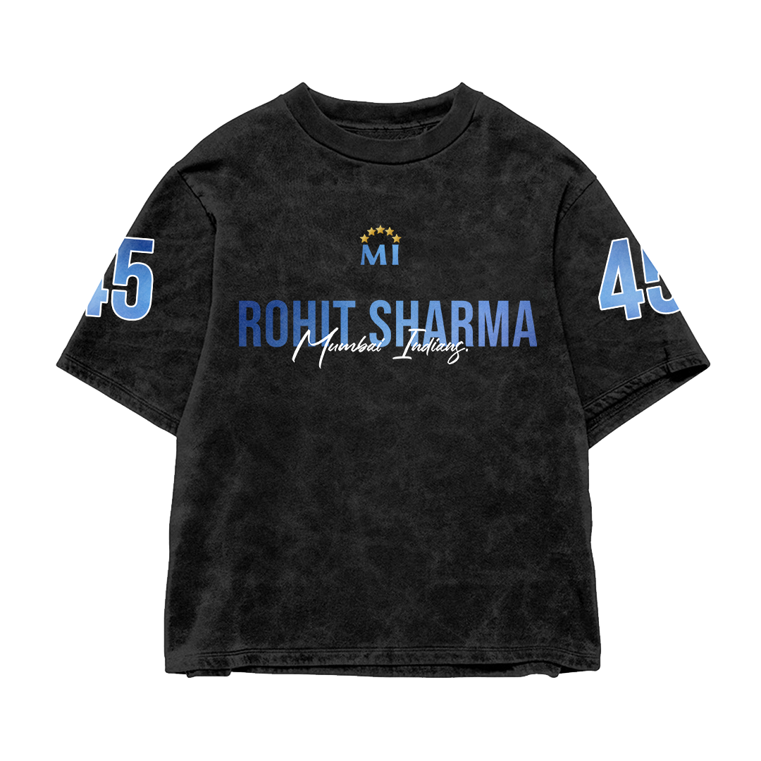 Mumbai Hitman 45 Acid Wash Oversized Tee