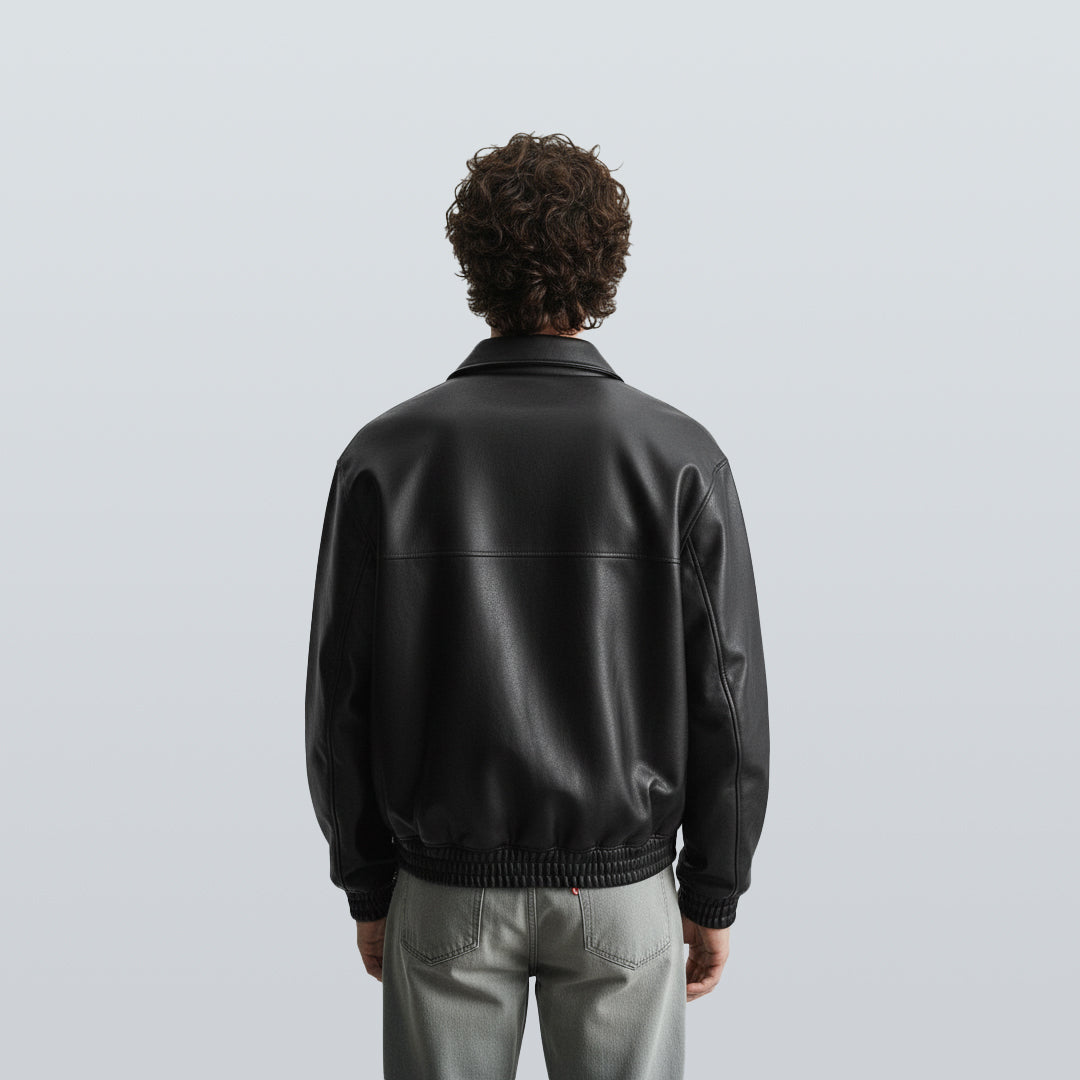 EBONY LEATHER JACKET – Noyzee
