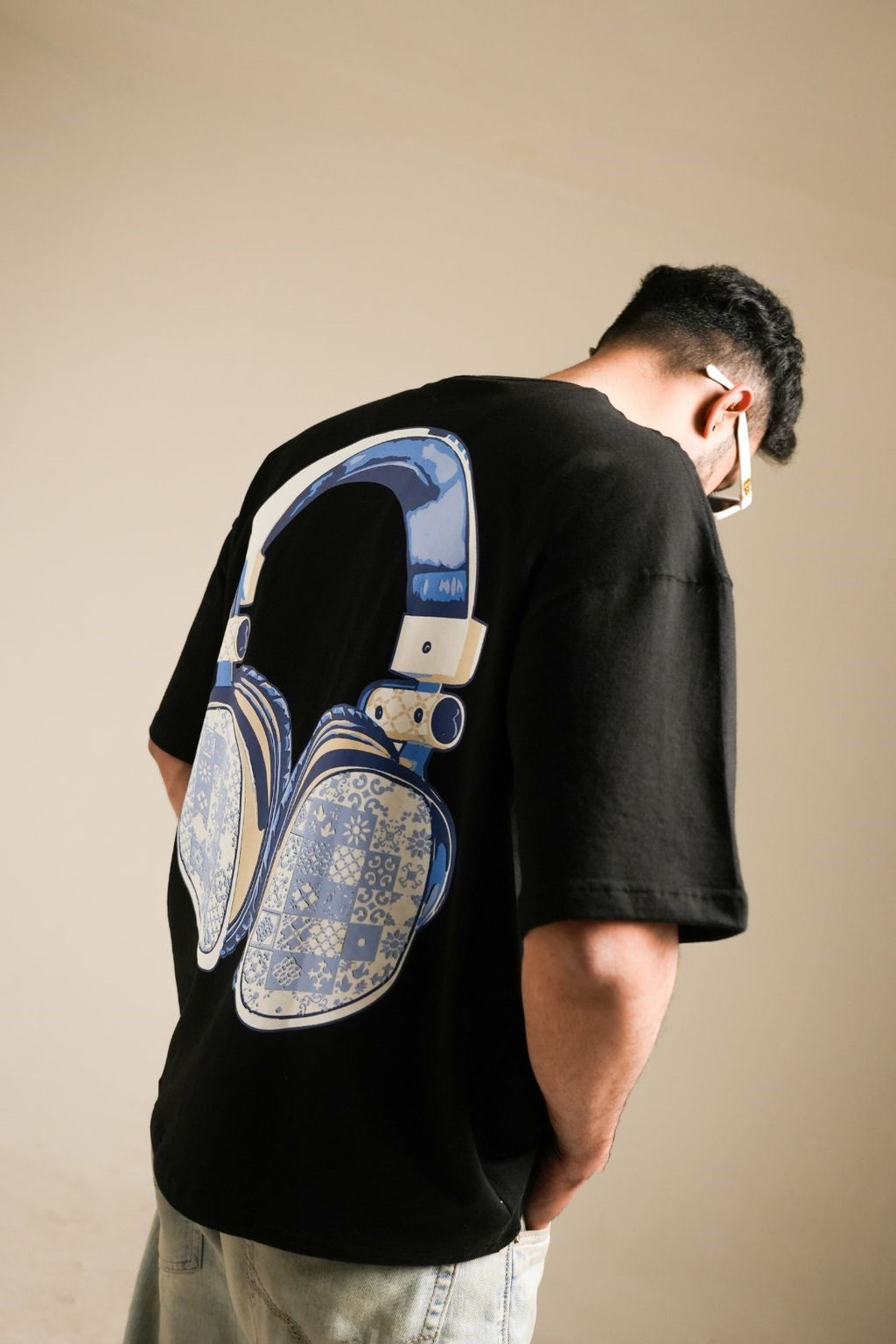 The "Azure Audio" Boxy Tee Black