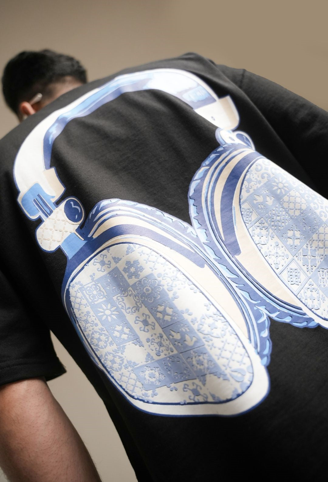 The "Azure Audio" Boxy Tee Black