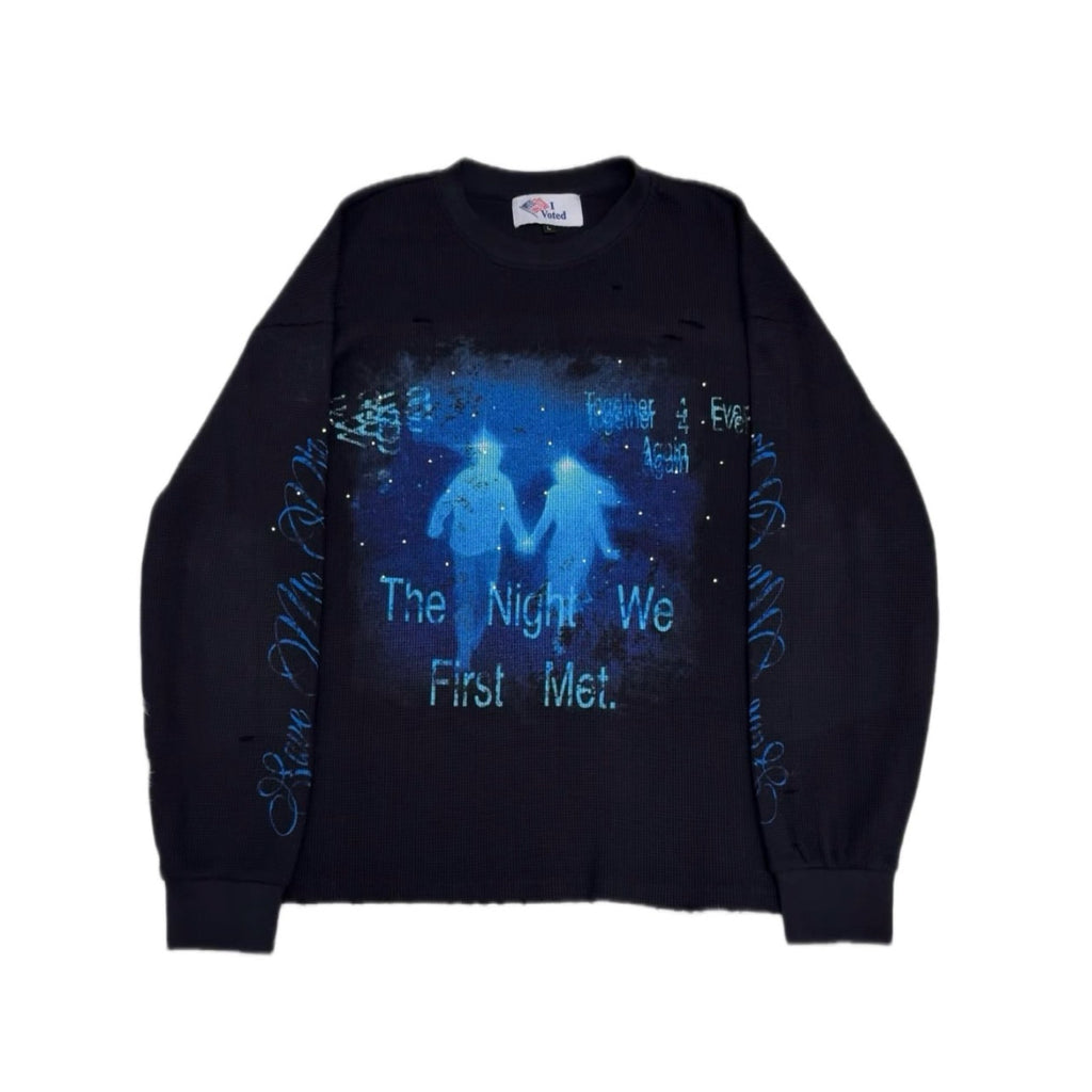 First Meet Waffle Oversized Tee