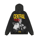 Centralize Acid Wash Oversized Hoodie