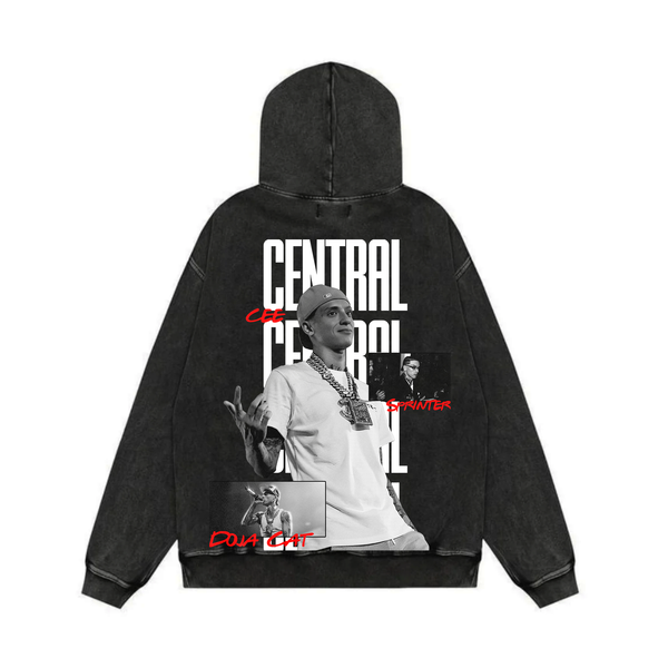 Sprinter Acid Wash Oversized Hoodie