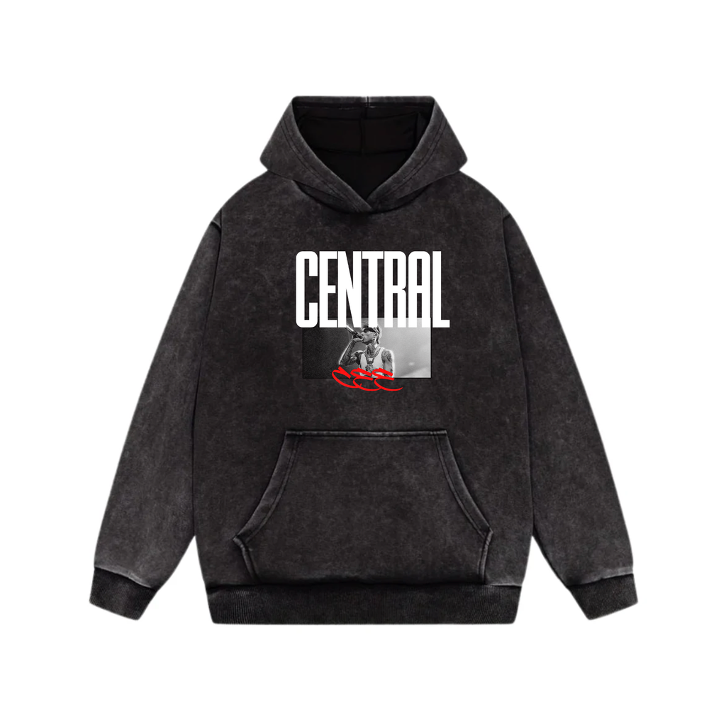 Sprinter Acid Wash Oversized Hoodie