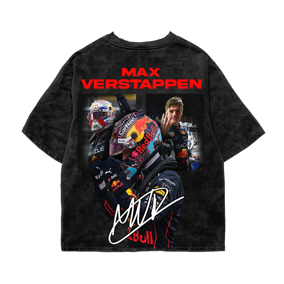 Verstappen Oversized Acid Wash Tee