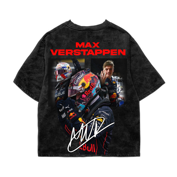 Verstappen Oversized Acid Wash Tee