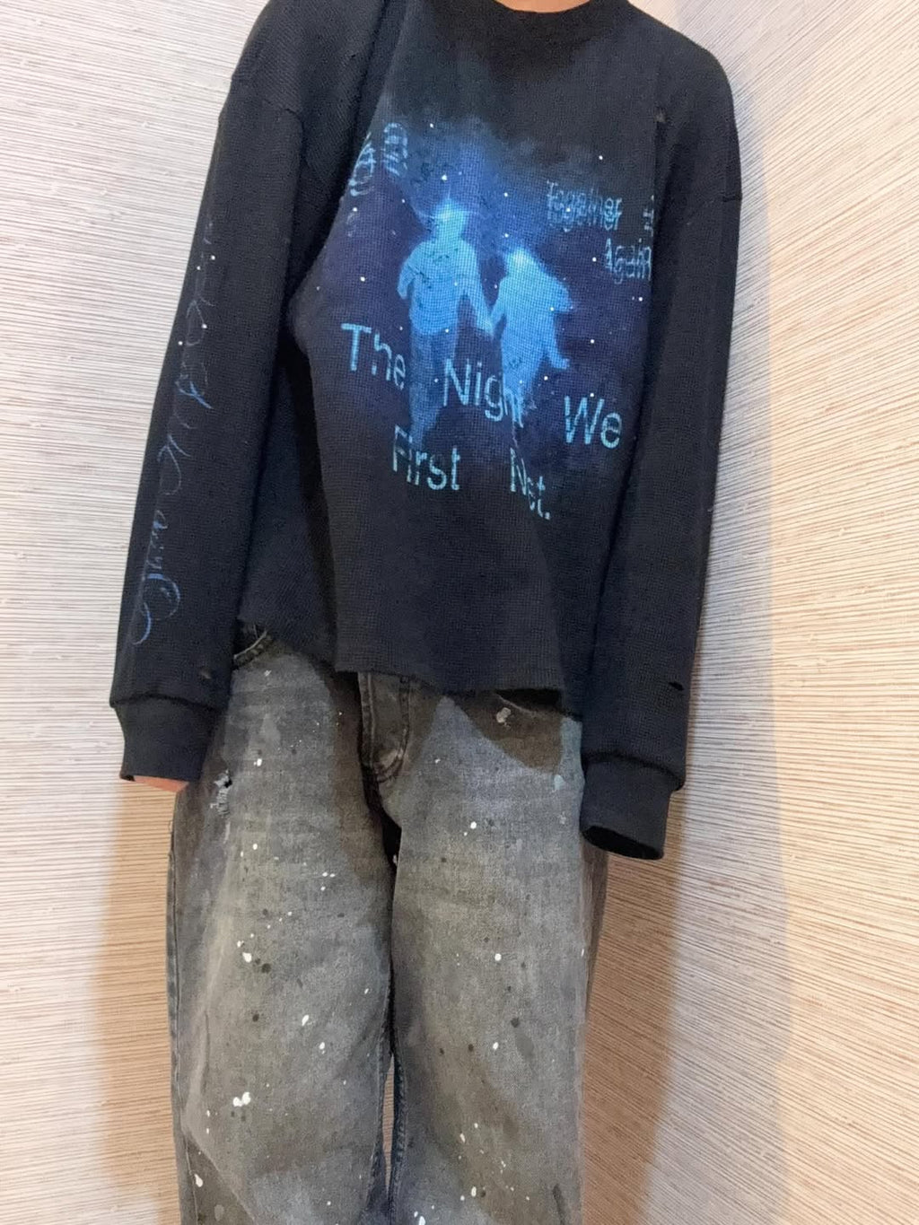 First Meet Waffle Oversized Tee
