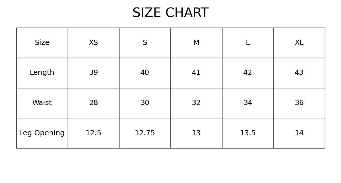 Size Guide